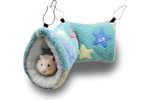 QeeHeng Hamaca para Ratas de hurón de Conejillo de Indias, Cama de túnel Colgante de Conejillo de Indias, Hamaca para Mascotas para Animales pequeños, Hamster, Chinchilla, Planeador de hurón, Verde