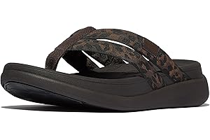 Fitflop Women's F-mode Go Leopard Webbing Strappy Flip-flopsFlip-Flop