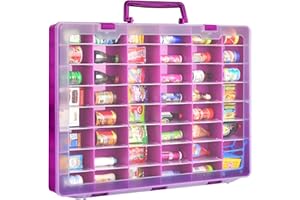 FULLCASE Hülle kompatibel mit 5 Surprise for Mini Marken Toys Series 1 2 3 4 Mystery Capsule Real Miniature Collectible Kit Storage for Littles, for Mini Mart Collection Organizer (nur Box) Lila