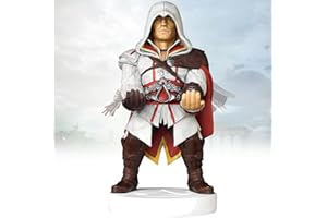 Cable guy Figurine Assassin's Creed Ezio, Support Compatible Manette Xbox / PS4 / PS5 / Smartphone et Autre