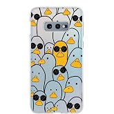 PrintiFy Samsung Galaxy S10E ile Uyumlu Kapak Duck Tasarımlı 1mm Fit Şeffaf Silikon Kılıf