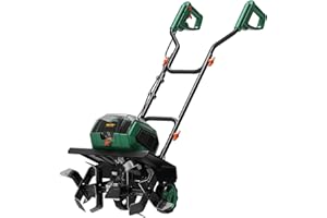 Mellif Akku-Gartenfräse für Makita 18V Akku – 22 cm Arbeitstiefe, 32 cm Arbeitsbreite, bürstenloser Motor, 2-Punkt-Sicherheitsschalter, klappbares Design, 16 Stahlzinken (ohne Akku)