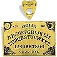 Ouija Spirit Board Game Planchette for Spirit Hunt Wooden Spirit Board Talking Board with Planchette Sun, Moon & Stars Classic Spirit Message Board Ouija Style Board Halloween Game (Sun Moon)