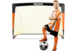Happy Jump Football Goal Pop Up Football Net Post for Garden Training Festive Gift