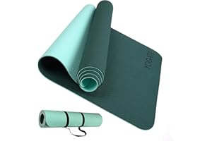 YOGATI Esterilla Yoga con correa de transporte. Esterilla Fitness ideal para yoga, pilates y fitness. Yoga mat para hombres y mujeres. Esterilla Pilates antideslizante. Esterilla Deporte.