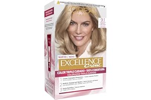 L'ORÉAL L'Oreal Paris Excellence Creme Tinte, Color Rubio Claro Ceniza, 1 Unidad (Paquete de 1)