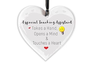 DECOGIFTS Teaching Assistant Teacher Gift Acrylic Thank You Teacher Presents For Women Male Teacher Leaving Gifts Preschool Thank You Gift Card For Special Teacher Gifts Goodbye Best Teacher Birthday