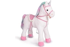 Pink Papaya Rainbow - Cheval-Debout en Peluche - 60 cm - Cheval-Jouet por Enfant