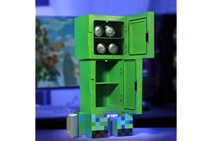 Ukonic - Mini frigo - Minecraft Creeper Cooler - capacità 8 L - silenzioso - luce abbagliante - 220 V / 12 V