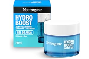 Neutrogena Hydro Boost Gel de agua (50 ml), gel hidratante facial con ácido hialurónico y aminoácidos, 72 horas de hidratación, fórmula no grasa, para piel normal o mixta
