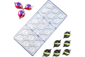 Lianchen Moule à Chocolat Transparent Polycarbonate - Ustensiles de Cuisson pour Glaçons et Bonbons