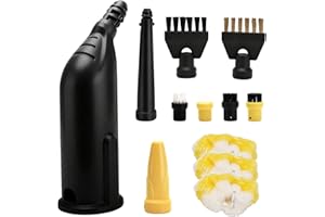 LYCXAMES 12 Stück Zubehör für Kärcher Dampfreiniger SC1 SC2 SC3 SC4 SC5, Fugenbürsten, Rundbürste, Powerdüsen Set, Handdüse Microfiber Cloth, Dampfreiniger Ersatzteile für kärcher
