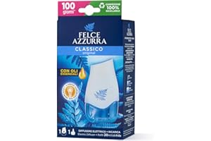 Felce Azzurra - Diffusore Elettrico Classico, Profumatore per Ambienti Luminoso e Fragranza Regolabile, Diffusore Profumo Ambiente per Atmosfera Soffusa a Lungo (75 Giorni), Diffusori Profumatori 20ml