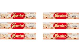 ‎SPERLARI 6x Sperlari Torrone Classico alla Mandorla Mandel Nougat 49% Mandel Italienische Tradition 150g