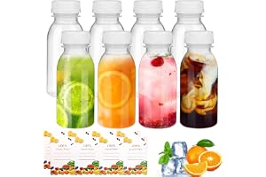 200 ml återanvändbara tomma flaskor, 8 st. plastflaskor med lock