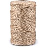 jijAcraft 200 m Fine Jute Twine Garden Twine for Decoration, Gift Wrapping, DIY Arts, Crafts, Gardening