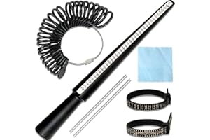 TCNZDY 7 Stück Ringgrössenmesser Set, Ringmesser Finger Ringgrössenmesser Deutsche Größen Ring Sizer Ringmesser Größenmesser Messen Ringmaß Verwendet Zur Ringmessung, Größenstandard UK, USA