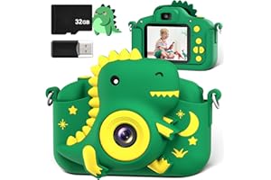 Camara Fotos Infantil, GREENKINDER Camara de Fotos para Niños con Pantalla de 2.0 Pulgadas,20MP & 1080P HD Cámaras Digital para Niños con 32GB TF Tarjeta,Juguetes de Cámara para Niños Niñas