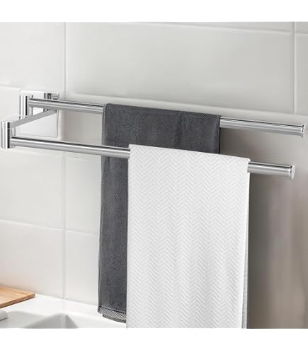 Confezione da 2 portarotolo in acciaio inox, 33,5 cm, da