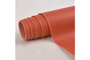 CHANGTSING Patch En Cuir auto-adhésif PU trous de réparation Autocollant Cuir Kit Premiers Soins pour Canapé de Siège de Voiture Meubles Vestes Sac À Main Patch Orange 25 x 60 cm