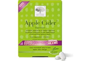 NEW NORDIC LTD New Nordic Apple Cider Vinegar Tablets - 1000 mg ACV with The Mother - May Help Promote Weight Loss - for Men and Women - 30 Mega Strength Tablets