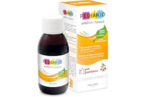 PEDIAKID - Sirop Appétit-Tonus - Complément Alimentaire Naturel - Formule Exclusive au Sirop d'Agave - Stimule l'Appétit - Aide à la Prise de Poids - Flacon de 125 ml