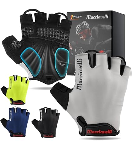 Roeckl Sports Fahrradhandschuh ITAMOS 3, Gel Halbfinger Handschuh, Schwarz/Gelb 7.5 Fashion