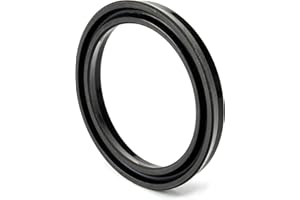 Othmro Guarnizione idraulica Albero Pistone USH Guarnizione Olio O-Ring 50mm x 40mm x 6mm Gomma Nitrile Nero 1pz