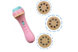 Lolileo Proiettore Torcia per Bambini, Proiettore da Disegno per Bambini, Diapositive, 3 Proiettori, 24 Immagini Diverse, Educazione Precoce Dei Bambini E Storie di Buonanotte (Rosa)