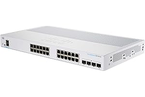 Cisco Business CBS250-24T-4G Smart Switch, 24 porty GE, 4 x 1G-SFP, ograniczona ochrona przez całe życie (CBS250-24T-4G)