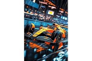 QENSPE Diamond Art Kits for Adults, DIY Diamond Painting F1 Car, Round Full Drill, 5D Colourful Diamonds Dots Mosaic Painting, Crystal Gem Arts Craft for Home Wall Decor 30x40cm