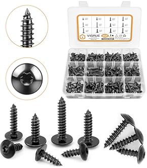 HAWILLOSCH Nummernschildschrauben M5 - 50 Stück Set Für Auto & LKW