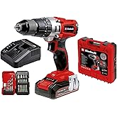 Einhell Taladro percutor con batería de 2,5 Ah TE-CD 18/2 Li +22 (1x2,5 Ah) PXC (iones de Li, 18 V, 44 Nm, engranaje de 2 vel