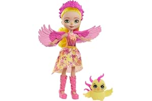 Enchantimals Gyj04 - Falon Phoenix doll (6) Z Kolekcji Royals Ze Zwierzęcym Przyjacielem Sunrise Prezent dla Dzieci od 3 do 8 Lat