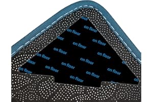 FITN BEAU 10pcs Rug Tape, Rug Tape for Carpet, Triangle Anti Slip and Non Curling Carpet Gripper Washable Rug Tape for Hardwood Floors, Tile Floors, Carpets, Floor Mats, Wall