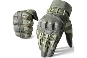 WTACTFUL Rękawice motocyklowe Oddychające rękawice motocyklowe Skórzane podkładki ochronne z pełnym palcem Ekran dotykowy