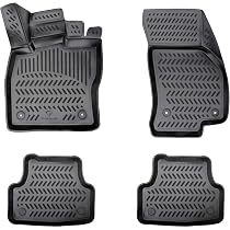 Tappetino Baule 3D ProLine Per Jeep Compass II Dal 2016 - In Gomma TPE, Bordi Alti 12 Cm, Organizer, Anti-sporcizia