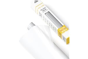 POLI-TAPE TUBITHERM® FLOCK Transferfolie mit samtartiger Oberfläche für Textilien – Flockfolie zum Aufbügeln, Plotterfolie für DIY Shirts, Weiß, 30,5 cm x 61 cm