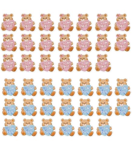 24 Adesivi Per Gender Reveal In Francese - 'Fille Team Garçon' - Decorazioni Per Baby Shower, Giochi, Anniversario E Festa Di Rivelazione Genere