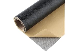 CHANGTSING Patch En Cuir auto-adhésif PU trous de réparation Autocollant Cuir Kit Premiers Soins pour Canapé de Siège de Voiture Meubles Vestes Sac À Main Patch noir 2 50 x 137 cm