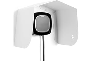 ETTERR Housse pour chargeur de voiture électrique, toit, protecteur, auvent, abri, ombre, support (blanc)