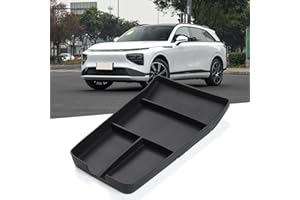 smabee Zentrale Aufbewahrungsbox unten passend für Xpeng G9 Mittelkonsole Organizer Tablett Silikon Organizer ordentlich Auto Innenraum Zubehör schwarz