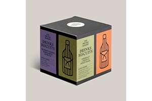 The Drinks Bakery Discerning Drinker’s Gift Set - Luxury Biscuits Expertly Paired with Drinks - Award-Winning Savory Snacks as Seen on Dragons’ Den - Made in Scotland - Perfect Biscuit Gift Set