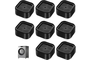 IUIIAII 8 Pcs Washing Machine Stand, Bed Risers Furniture Risers for Sofas Square Furniture Lift, Adjustable Universal Stacking Kit, Suitable for Sofas Tables Chairs Refrigerators