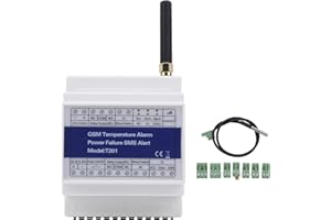 FILFEEL Alarme de température SMS GSM, Alerte de Panne de Courant pour la sécurité à Domicile, Rapport de minuterie de Prise en Charge de la Surveillance à Distance