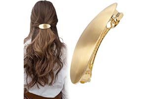 Kabwea Pasador Ovalado Vintage de Metal Grande para el Pelo, Horquillas y Pinzas para Mujer