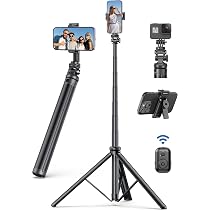RealPlus Mini Trépied Smartphone Portable - Rotation 360°, Stable, Réglable, Idéal Selfies, Vidéos, Visioconférence