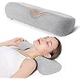 ELECDON Cervical Neck Pillow for Sleeping Memory Foam Bolster Pillow for Stiff Neck Pain Relief Neck Roll Pillow Neck