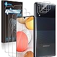 Aerku Pellicola Vetro Temperato per Samsung Galaxy A42 5G [3 Pezzi] + Pellicola Fotocamera [3 Pezzi], 2.5D Ultra Sottile HD A