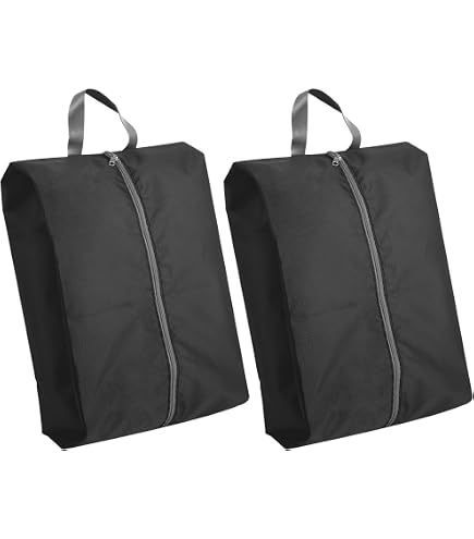Set De 4 Sacs De Rangement De Voyage - Organisateur Valise Noir En Nylon Respirant (lot Familial)